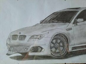 Maľovaný obraz BMW E60