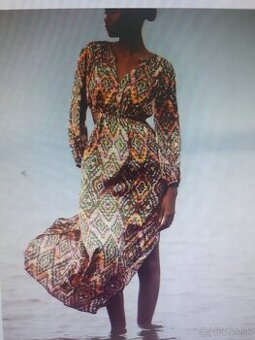 Dlhe satenove saty cut out Zara