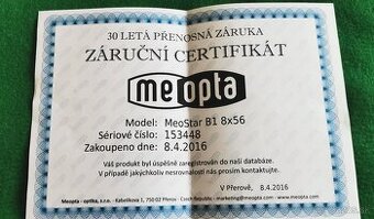 Ďalekohľad meopta 8x56
