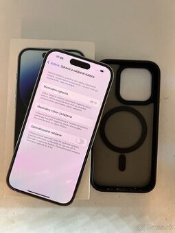IPHONE 14 PRO SILVER 128GB ZÁRUKA - VEĽMI PEKNÝ STAV