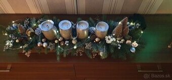 Podlhovasty vianocny svietnik