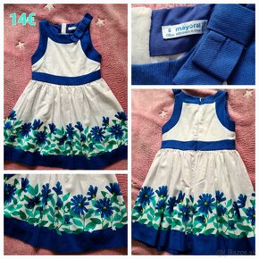 3x dievčenské šaty Mayoral, veľ. 104/110/116