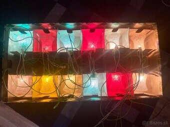 Staré vianočné svetielka zvončeky Calla