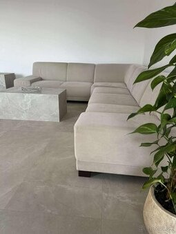 Béžová rohová sedacia súprava Phase