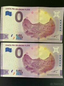 0€ / 0 euro zberateľská bankovka - Chata pri Zelenom plese