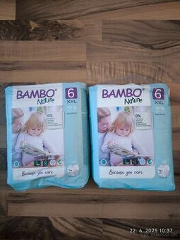 Predám 2x plienky Bambi 6