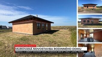 4 izbový rodinný dom, pozemok 600 m², Malý Lapáš, Nitra