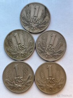 1 koruna 1942 varianta s uzavretou 4