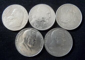 Československé pamätné strieborné mince