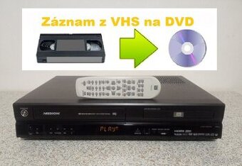 📼>📀VHS-DVD rekordér Medion MD81664 - hdmi