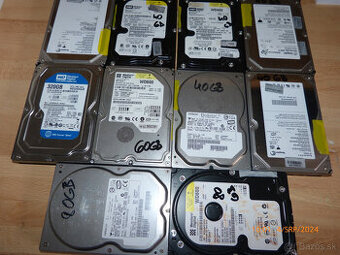 40-60-80-320 ide hdd za 20e kus