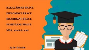 Pomoc s bakalárkami, diplomovkami a rigorózkami -