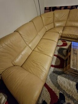 Lkovy kožený gauč