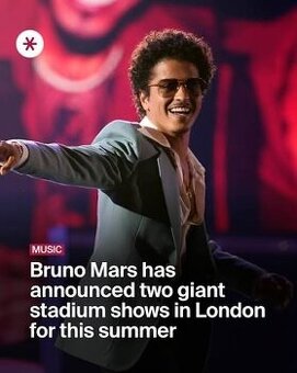 Bruno Mars Londýn