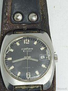 Predám funkčné náramkové hodinky Pallas Eppo 17 jewels 1970