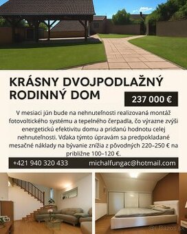 Na predaj: Rodinný dom vo vyhľadávanej lokalite Malá Ves, Lu