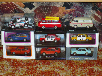 Kovové modely Škoda, Abrex, Kaden, Altaya 1/43