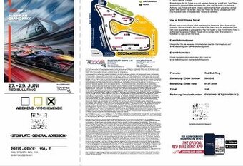 F1 Rakusko / grand prix 2025 Spielberg vstupenky pre dvoch