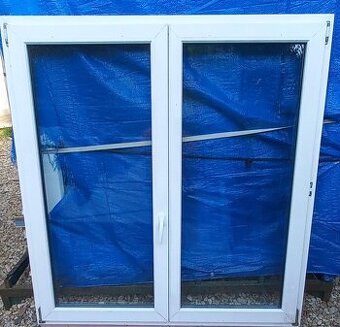 Predám dvojkridlove okna 146x 154 a trojuholnik 170x140