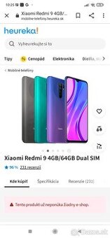 Ponúkam na predaj redmi 9