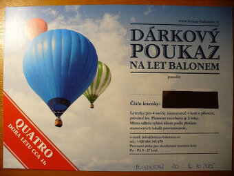 Let Balónom pre 4 osoby