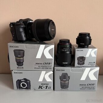 Pentax K1 Mark II + 3 objektívy