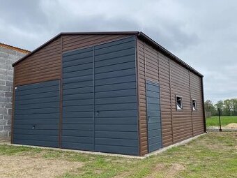 Plechová montovaná hala 6x8m výhodná ponuka