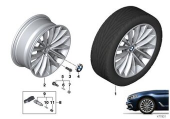 5x112 R18 BMW 5 G30 plnohodnotná rezerva Style 632