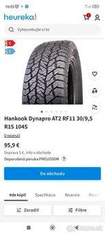 205/70 R15 Suzuki 9 mm