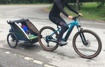 predám THULE DETSKÝ VOZÍK za bicykel pre 2 deti