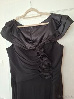 Šaty spoločenské čierne 50 - 52