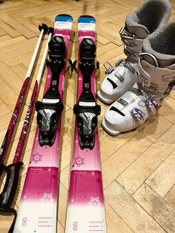 Dievcenke lyze set 120cm + lyziarky 235mm