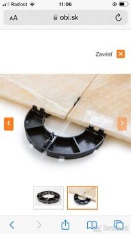 Terč pod dlažbu kruhový čierny 14 mm x 148 mm - 1