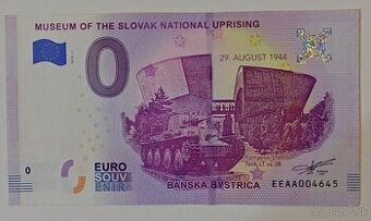 0€ bankovka SNP 2018 TANK