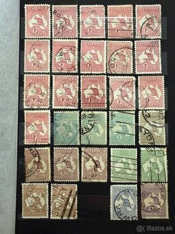 Australia známky – zbierka (klokany, rôzne