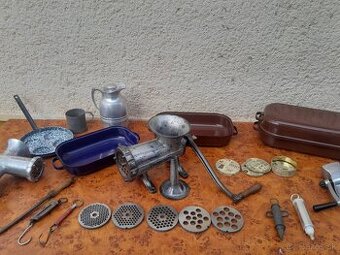 Retro gastro kuchynské,mäsiarské a chalupárske naradie.