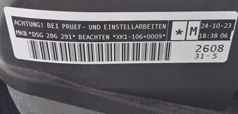 Predám Motor DSG 286 291 Škoda Fabia IV 1.0 MPI 59kW 2024 Ná