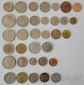 Rozne mince z druhej polovice 20. st.