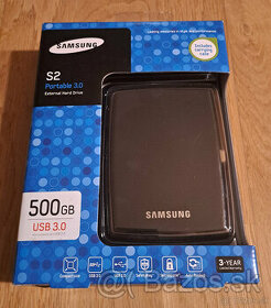 Predám  NOVÝ  externý HDD Samsung S2 Portable 2,5'', 500GB - 1