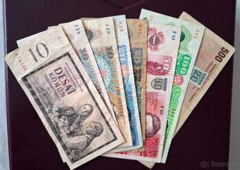 Československé bankovky.