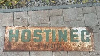 Predám stara tabuľa HOSTINEC U BACILA