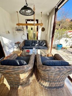 Predám krásnu ratanovú sedaciu súpravu