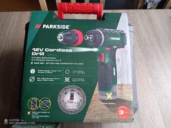 PARKSIDE® Aku vŕtací skrutkovač 12 V PBSA 12 - nepouzité