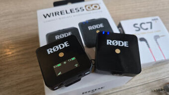 Bezdrôtový mikrofón RODE Wireless GO + kábel SC7 TRRS