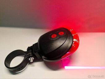2 Laser + 5 LED svetlo na bicykel