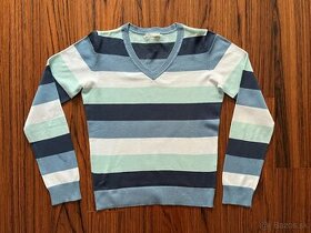 Tenký pásikavý pulover - 1