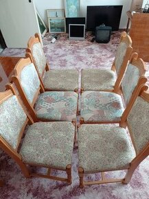 Kvalitné masívne stoličky - 6 ks