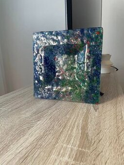 Umelecké sklo - misa - 20,5/20,5 cm