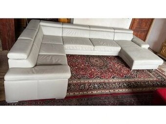 Kožená sedací souprava ve tvaru U, 3169