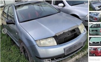 Škoda Fabia 1.4 predám motor AME, KAPOTA, prevodovka, dvere